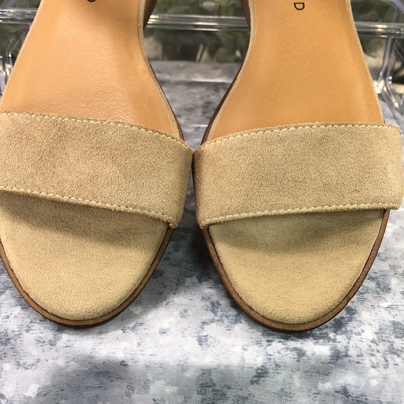Lucky 🍀 Brand Renzee Tan Suede 1.5” Wedge Sandals Women’s 6.5M ☀️NWOT☀️ - Picture 3 of 11
